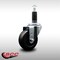 Service Caster 3.5'' SS Hard Rubber Wheel Swivel 1-1/8'' Expanding Stem Caster SCC-SSEX20S3514-HRS-118 - alternate 2
